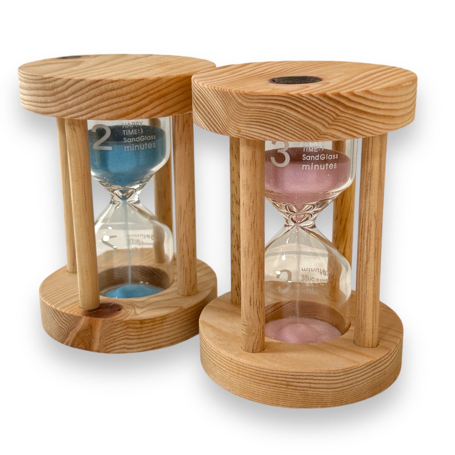 Wooden Sand Timers (Set of 4) | Montessori Child
